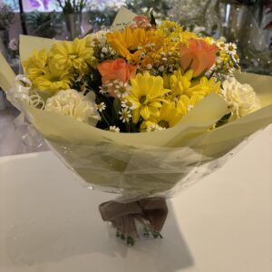 Drop of Sunshine – Yellow Hand-Tied Bouquet ❀
